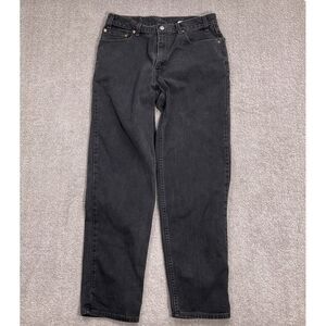 Levi's 550 Jeans Men 36W 34L ACT 34W 33L Black‎ Relax Fit Denim Cotton USA VTG